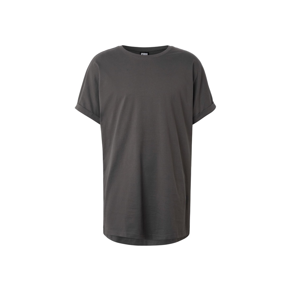 Urban Classics - Long Shaped Turnup Mens Tshirt - Grey